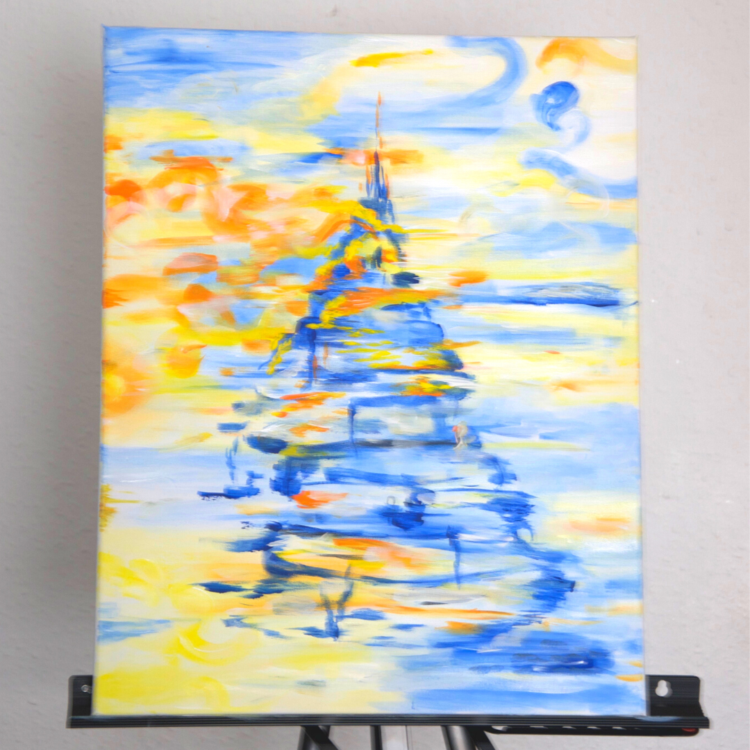 Babel in the Sky Painting